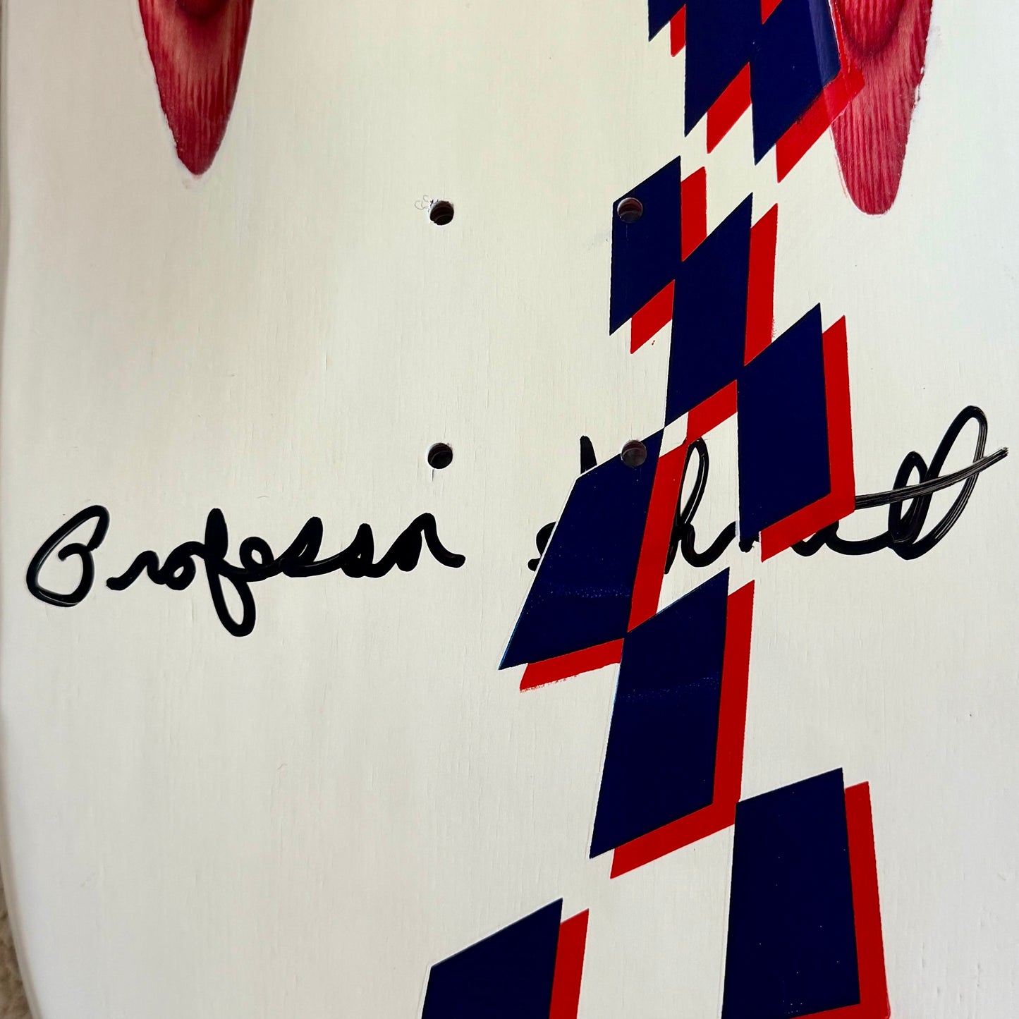 WAFFLE EVENT TICKET: Truitt Skates Routed, HAND-PAINTED Deck with PAUL SCHMITT AUTOGRAPH (SEPT 22)