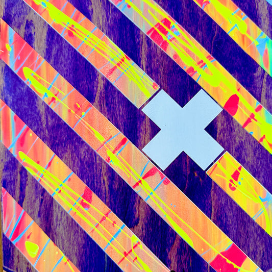 WAFFLE EVENT TICKET: Brand-X Vertical Hold, ONE OF A KIND, HAND-PAINTED Deck (4/2/26)