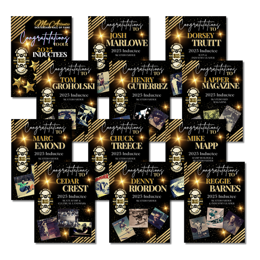 Skateboard Hall of Fame 2025 Inductee Posters 18"x24"