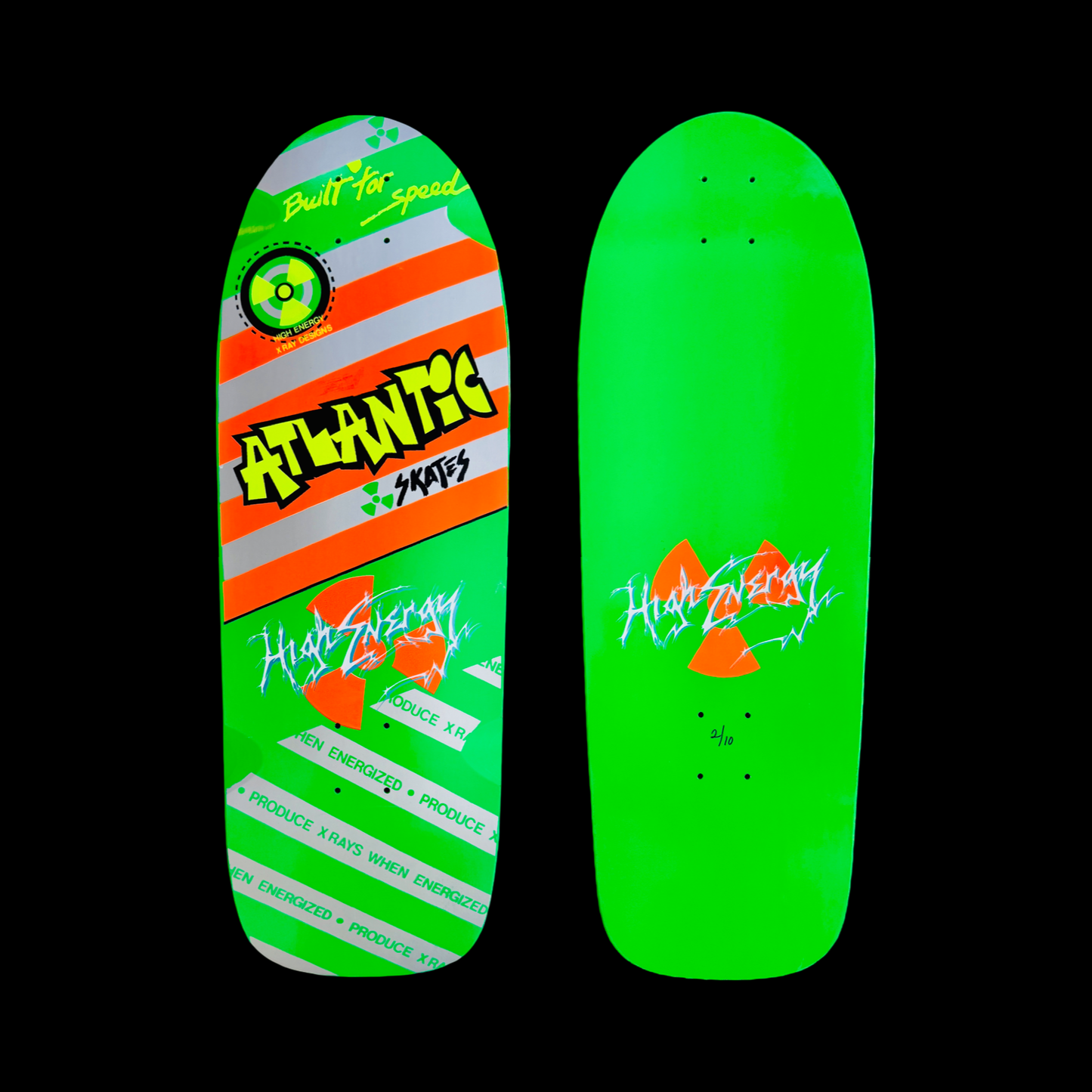 WAFFLE EVENT TICKET: Atlantic Radioactive limited edition, HAND-PAINTED Deck & Shirt (SEPT 9)