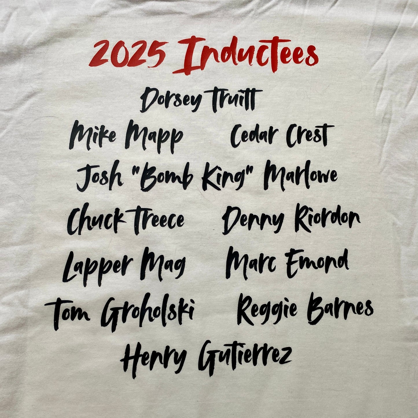 2025 Inductees Shirt or Hoodie