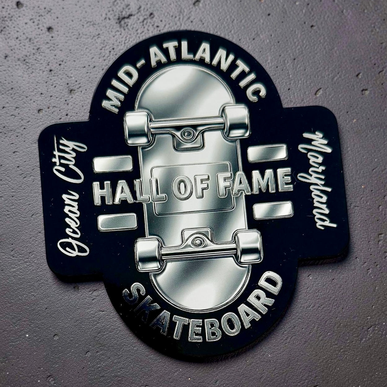 Mid-Atlantic Skateboard Hall of Fame HOLOGRAPHIC Sticker 4”