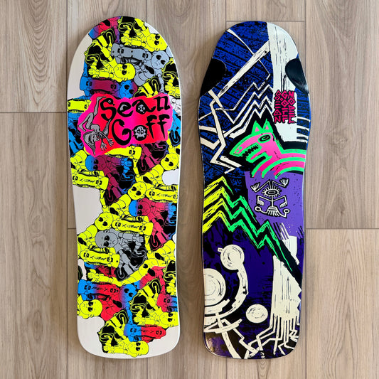 WAFFLE EVENT TICKET: TWO Sean Goff Decks HAND-PAINTED (1/26/26)