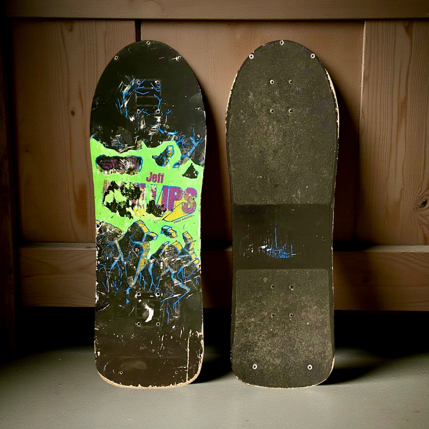 WAFFLE EVENT TICKET: Jeff Phillips ORIGINAL 1980s Sims Breakout Deck