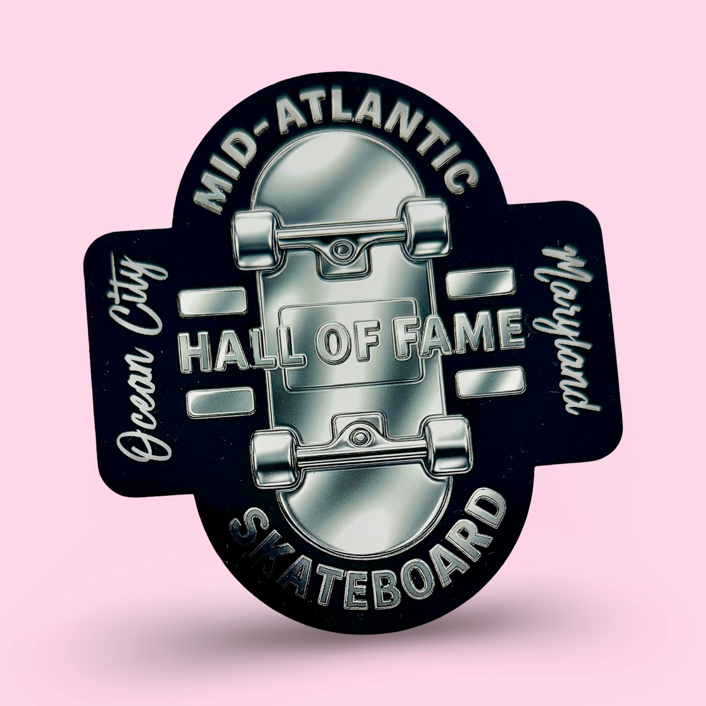 Mid-Atlantic Skateboard Hall of Fame HOLOGRAPHIC Sticker 4”