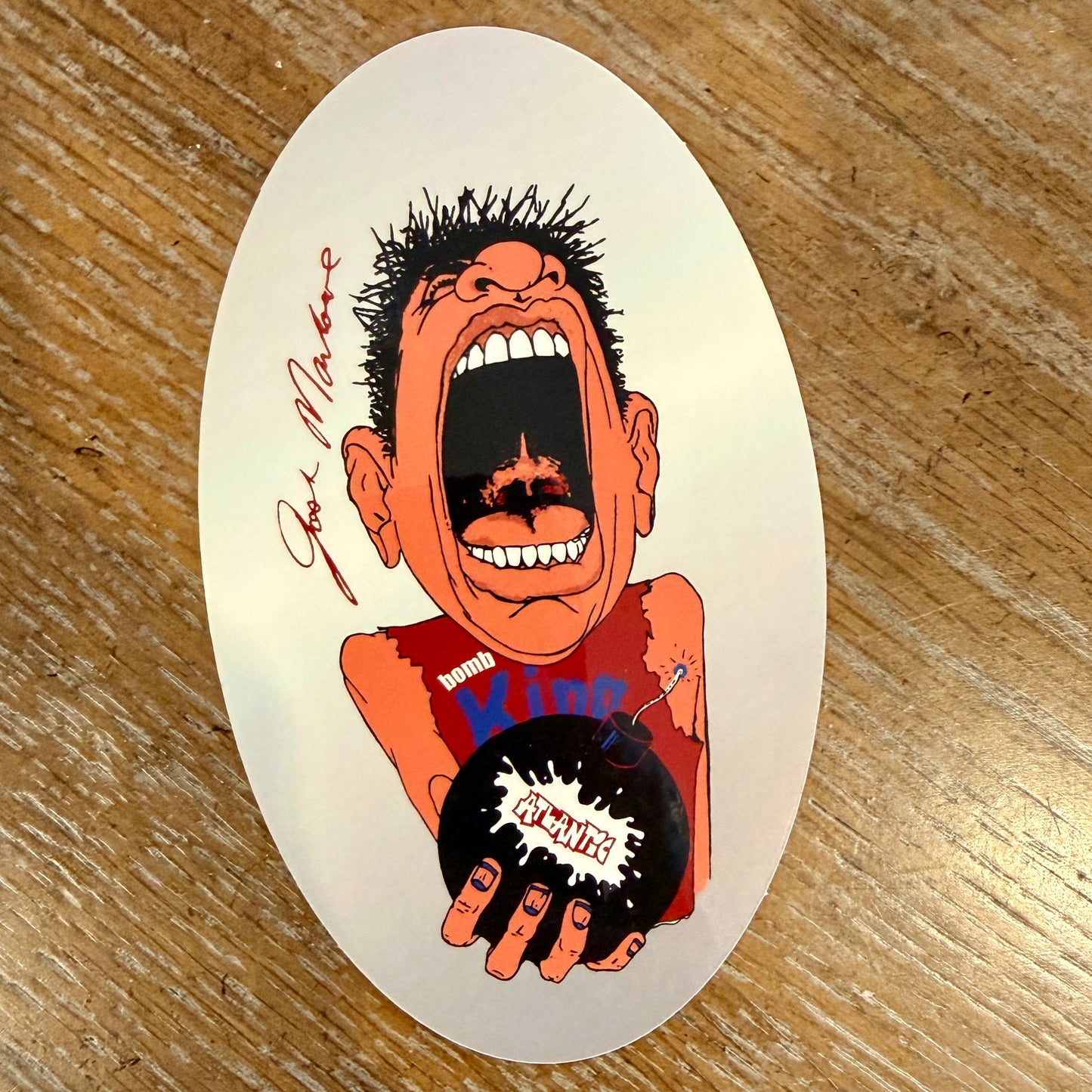 Josh Marlowe Bomb King Sticker 5”