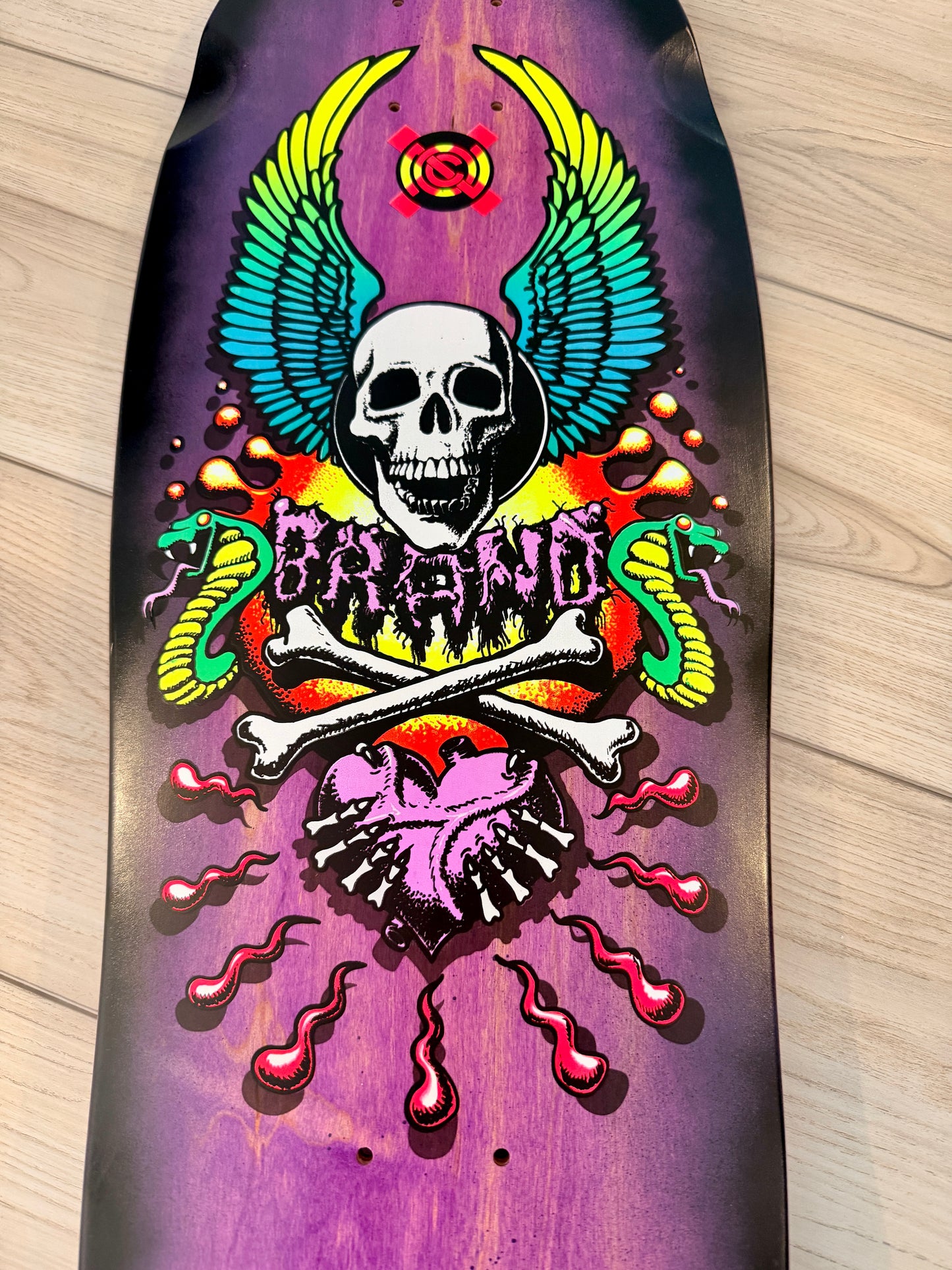 WAFFLE EVENT TICKET: Brand-X X-Con HAND-PAINTED Deck & Screen-Print Test Sheet (AUG 26)