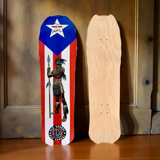 WAFFLE EVENT TICKET: Victor Perez Old School Deck 9.5”x33” - AUTOGRAPHED (2/9/26)