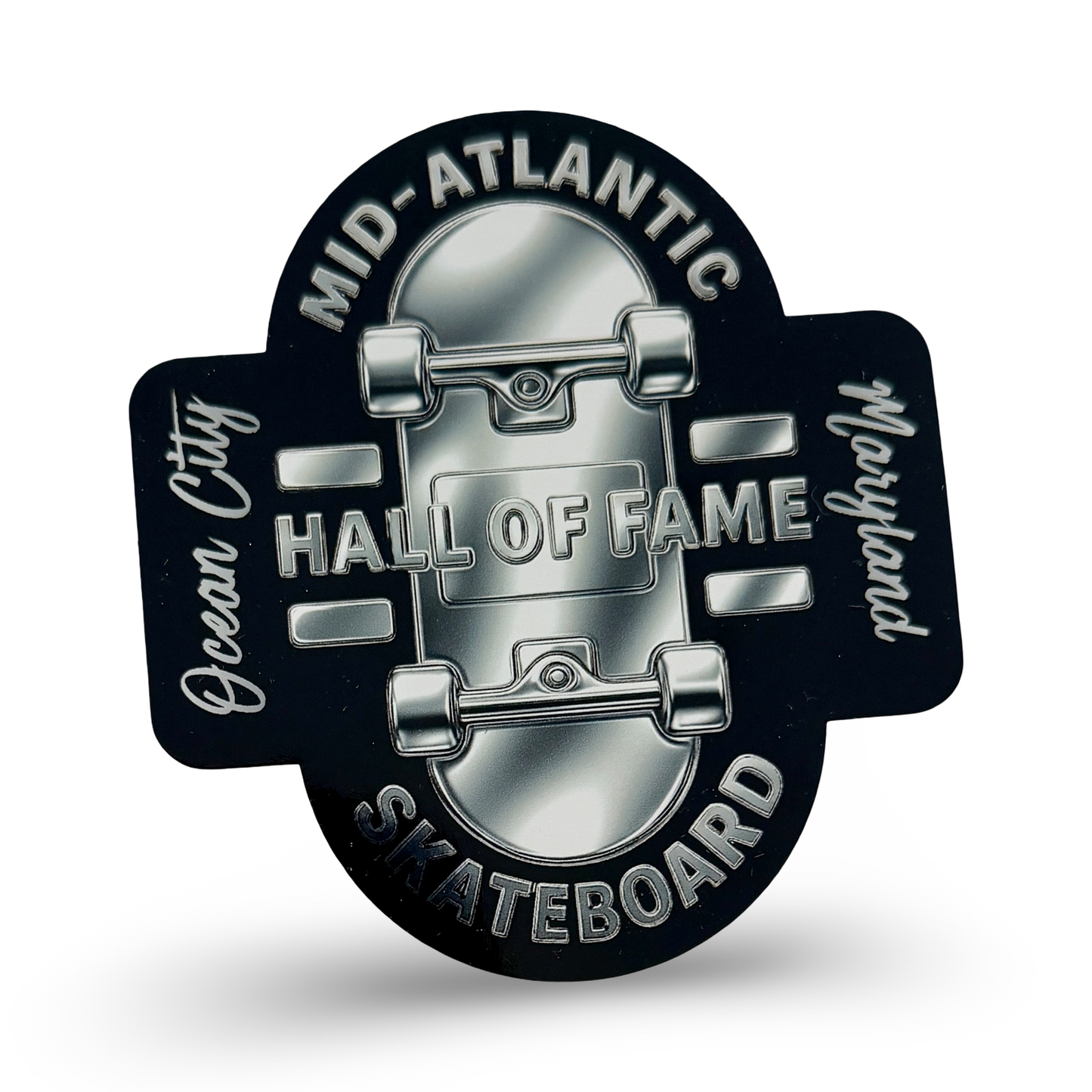 Mid-Atlantic Skateboard Hall of Fame HOLOGRAPHIC Sticker 4”