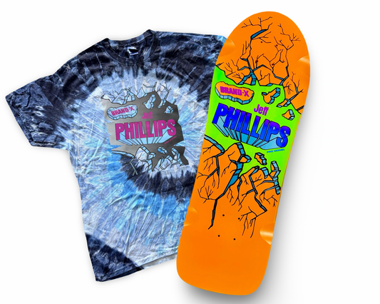 WAFFLE EVENT TICKET: Jeff Phillips BREAKOUT limited edition, HAND-PAINTED Deck & Shirt (AUG 11th)