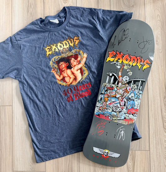 WAFFLE EVENT TICKET: Brand-X-Exodus AUTOGRAPHED Deck & Shirt