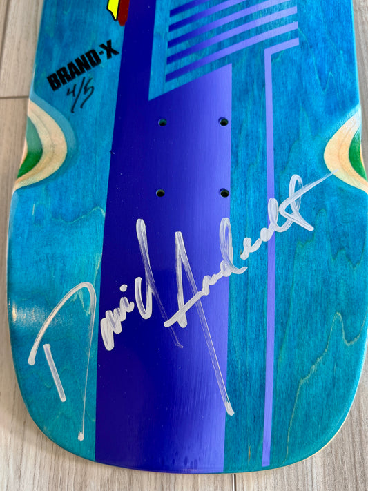 WAFFLE EVENT TICKET: Brand-X-DAVE ANDRECHT AUTOGRAPHED Deck (1 of 5)