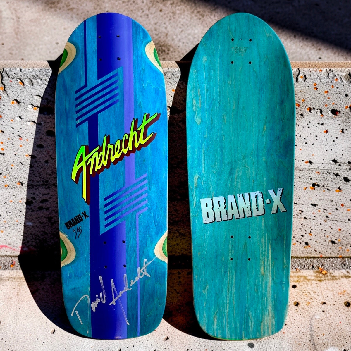 WAFFLE EVENT TICKET: Brand-X-DAVE ANDRECHT AUTOGRAPHED Deck (1 of 5)